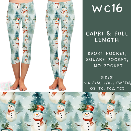 Batch #229 - Winter Watercolor - Closes 10/31 - ETA early/mid Dec - WC16 Full and Capri Length Leggings