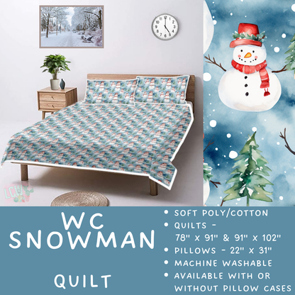 Batch  #410 - Cozy Quilts - Closes 9/10 - ETA late October - WC Snowman Quilt