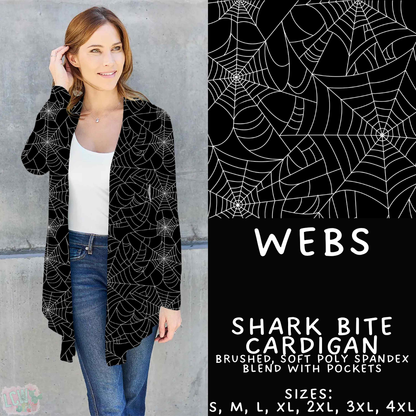 Batch #556 - Halloween 3 - Closes 7/15 - ETA mid Sept - Webs Cardigan