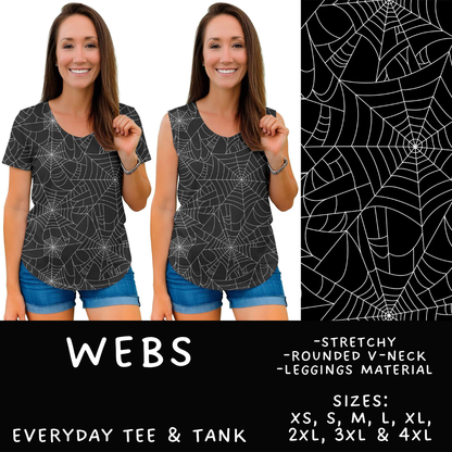 Batch #556 - Halloween 3 - Closes 7/15 - ETA mid Sept - Webs Everyday Tank & Tee