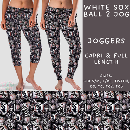 Batch #296 - Strike Out - Closes 2/28 - ETA late April - White Sox Ball 2 Full and Capri Length Joggers