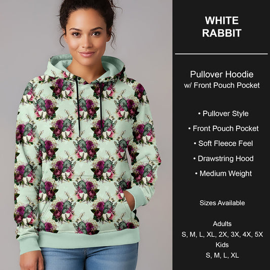 B266 - Preorder White Rabbit Pullover Hoodie (Closes 12/17. ETA late Feb.)