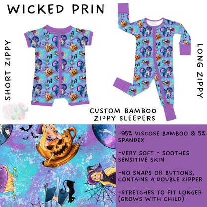 Ready to Ship- Wicked Prin Long Zippy Sleeper - 18-24 months