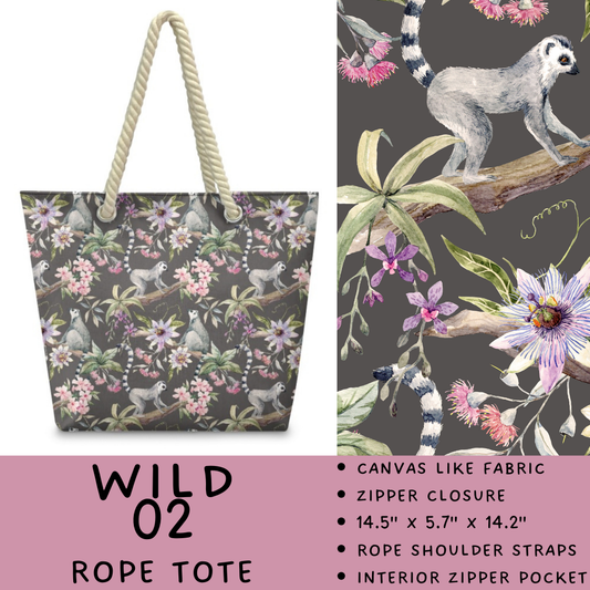 Batch #469 - Wild Side - Closes 12/29 - ETA late Feb - Wild 02 Rope Tote