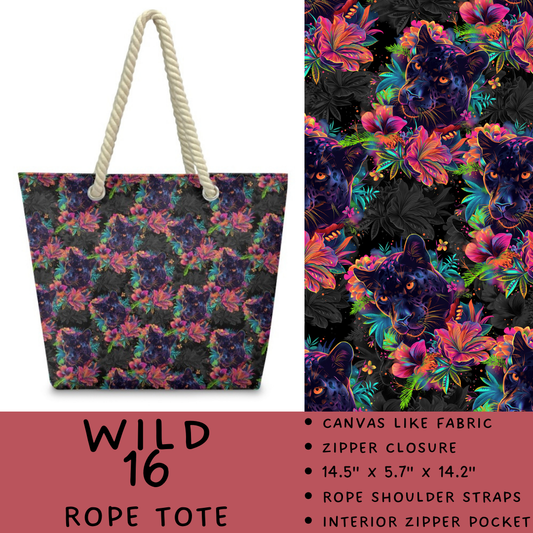 Batch #469 - Wild Side - Closes 12/29 - ETA late Feb - Wild 16 Rope Tote