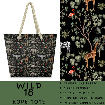 Batch #469 - Wild Side - Closes 12/29 - ETA late Feb - Wild 18 Rope Tote