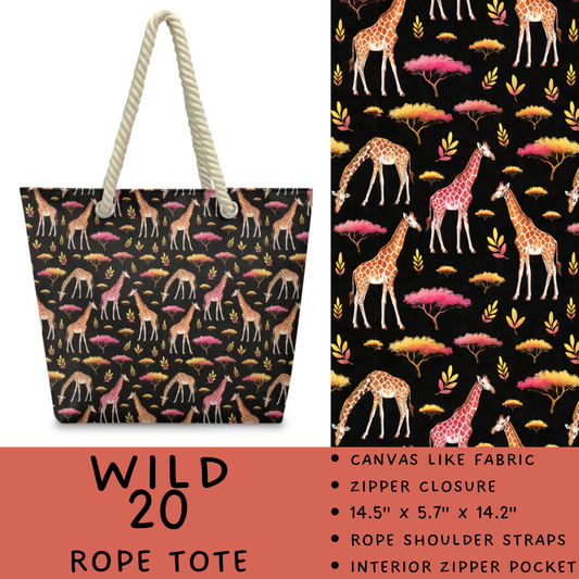 Batch #469 - Wild Side - Closes 12/29 - ETA late Feb - Wild 20 Rope Tote