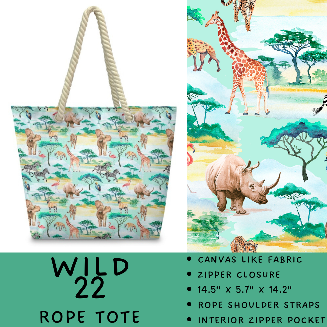 Batch #469 - Wild Side - Closes 12/29 - ETA late Feb - Wild 22 Rope Tote