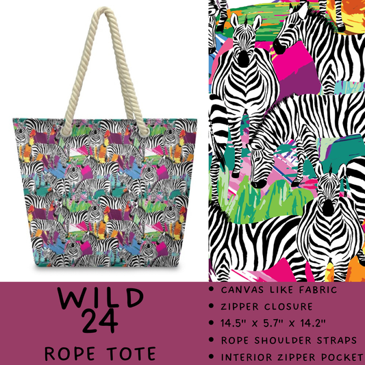 Batch #469 - Wild Side - Closes 12/29 - ETA late Feb - Wild 24 Rope Tote