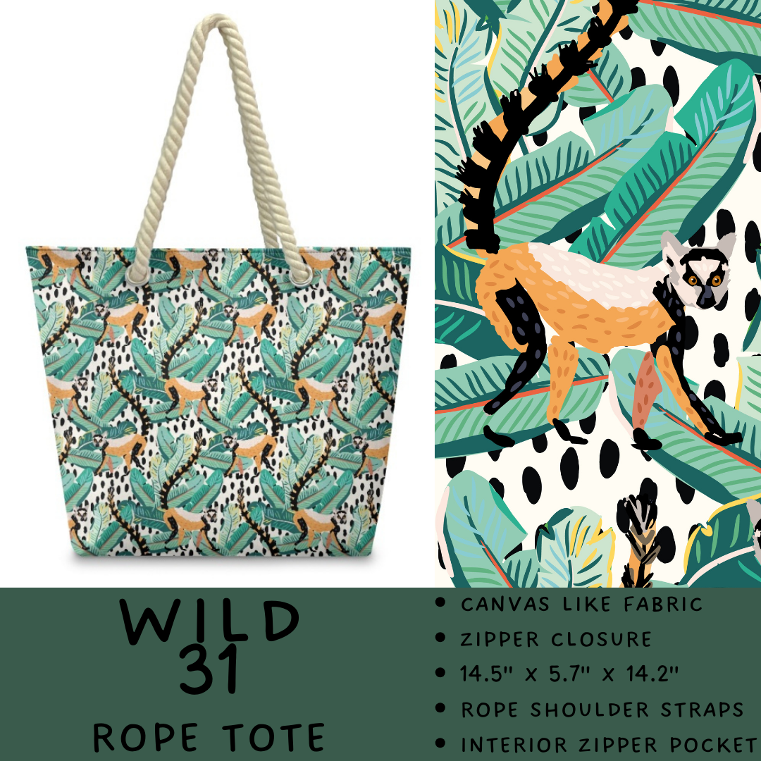 Batch #469 - Wild Side - Closes 12/29 - ETA late Feb - Wild 31 Rope Tote