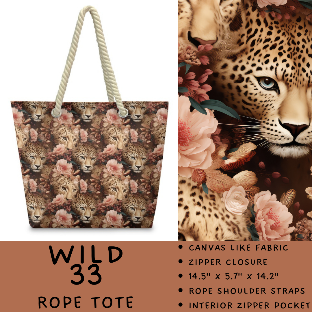 Batch #469 - Wild Side - Closes 12/29 - ETA late Feb - Wild 33 Rope Tote