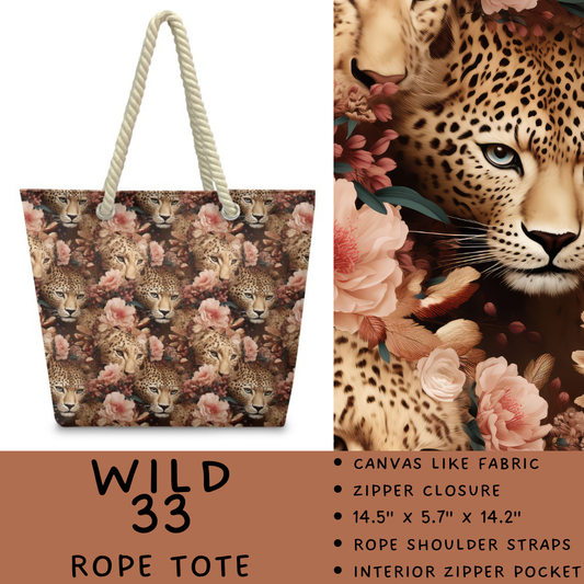 Batch #469 - Wild Side - Closes 12/29 - ETA late Feb - Wild 33 Rope Tote