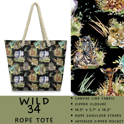 Batch #469 - Wild Side - Closes 12/29 - ETA late Feb - Wild 34 Rope Tote