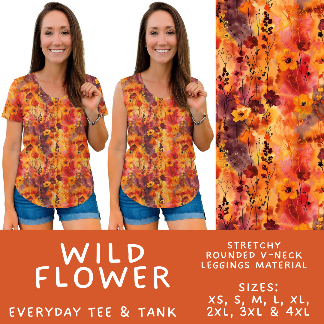 Batch #575 - Fun Run 26 - Closes 8/26 - ETA late October - Wild Flowers Everyday Tank & Tee