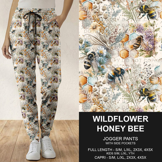B296 - Preorder Wildflower Honey Bee Joggers (Closes 6/21. ETA: late Aug.)