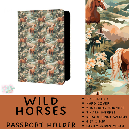 Batch #609 - Travel Collection 2 - Closes 11/6 - ETA early Jan - Wild Horses Passport Holder