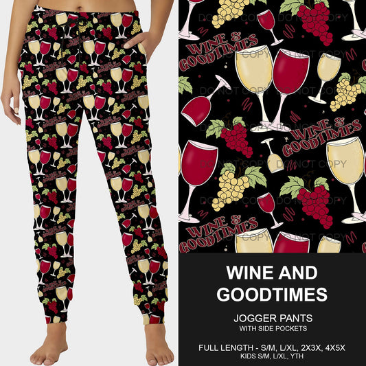 B215 - Preorder Wine and Goodtimes Joggers (Closes 3/02. ETA mid May)