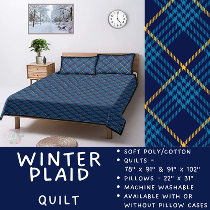 Batch  #410 - Cozy Quilts - Closes 9/10 - ETA late October - Winter Plaid Quilt