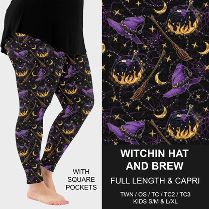 B305 - Preorder Witchin Hat and Brew Leggings w/ Pockets (Closes 8/02. ETA: early Oct.)