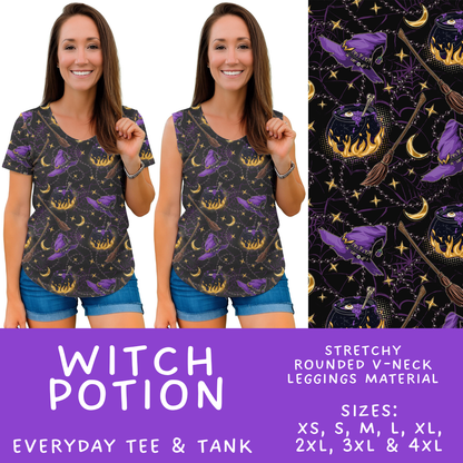 Batch #568 - Halloween Spooky Sets 3 - Closes 8/12 - ETA early October - Witch Potion Everyday Tank & Tee