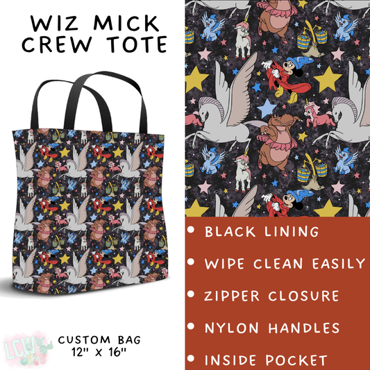 Batch #541 - Magical Faves 21 - Closes 6/10 - ETA mid August - Wiz Mick Crew Tote