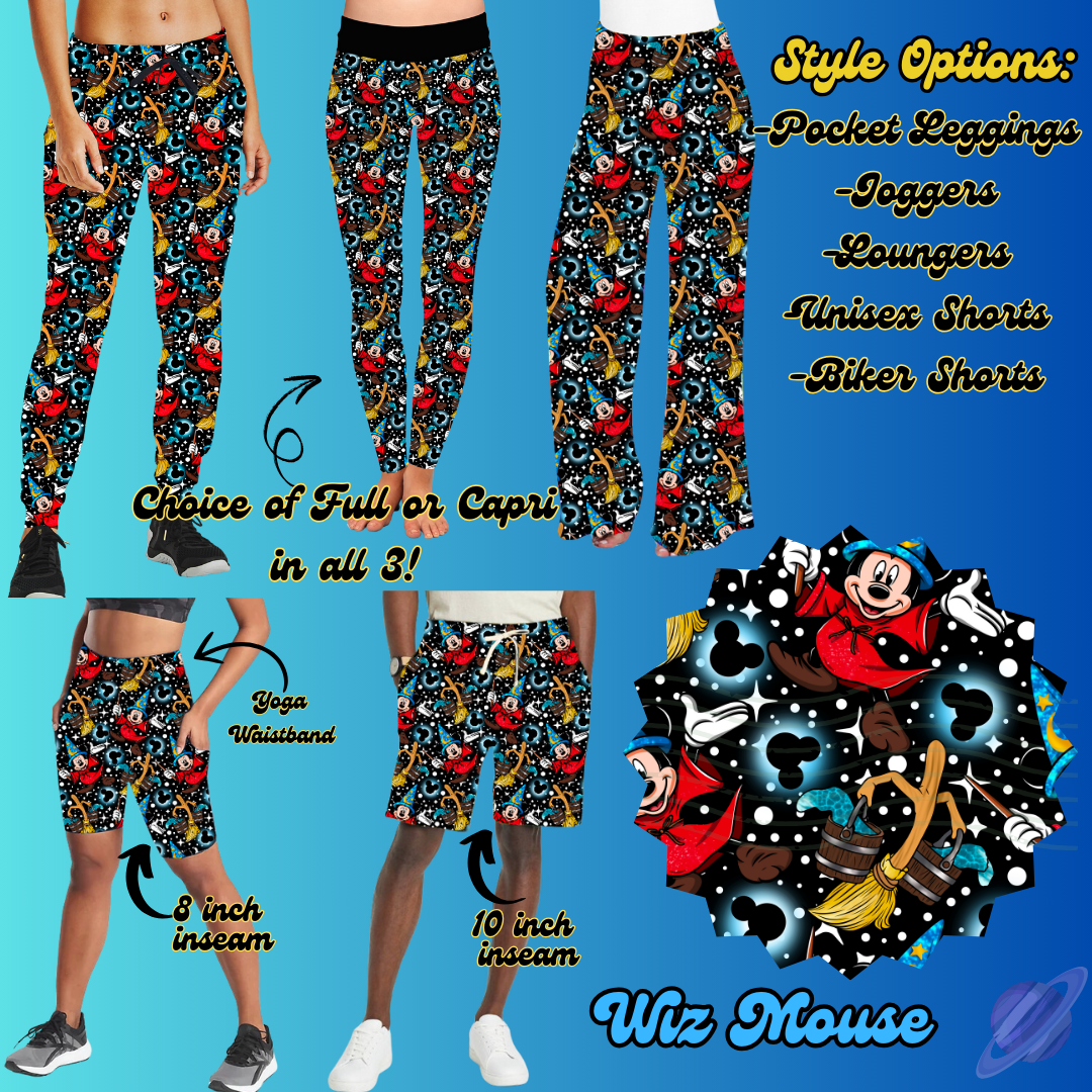 WIZ MOUSE - LEGGING/JOGGER/LOUNGER/SHORTS - BATCH 100 PREORDER CLOSING 1/20