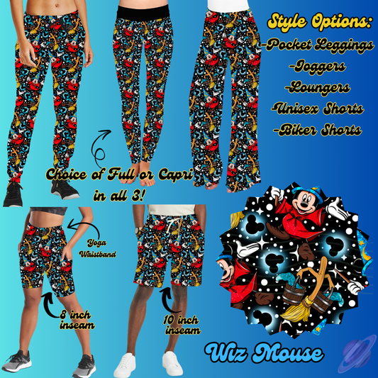 WIZ MOUSE - LEGGING/JOGGER/LOUNGER/SHORTS - BATCH 100 PREORDER CLOSING 1/20