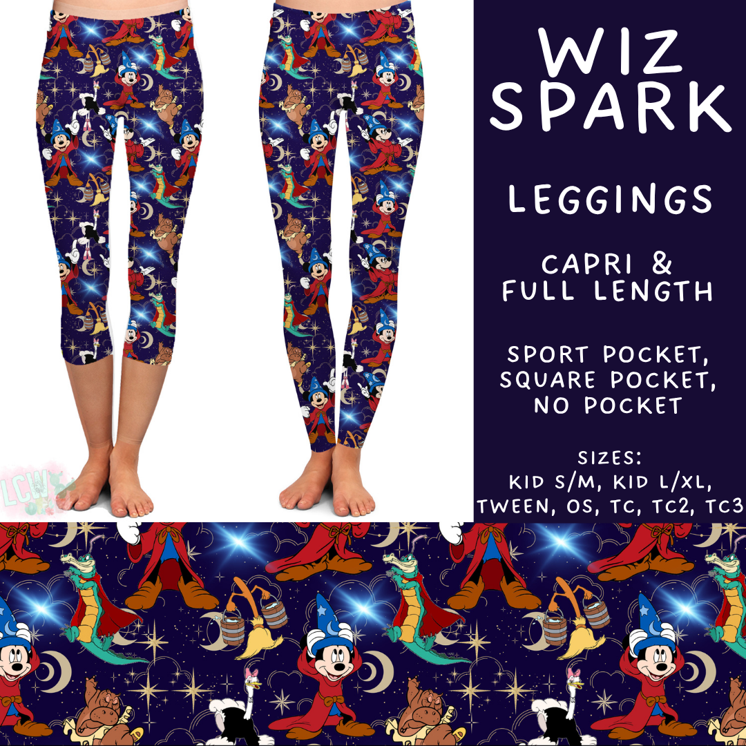 Batch #528 - Magical Faves 20 - Closes 5/11 - ETA mid July - Wiz Spark Full and Capri Length Leggings