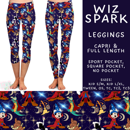 Batch #528 - Magical Faves 20 - Closes 5/11 - ETA mid July - Wiz Spark Full and Capri Length Leggings