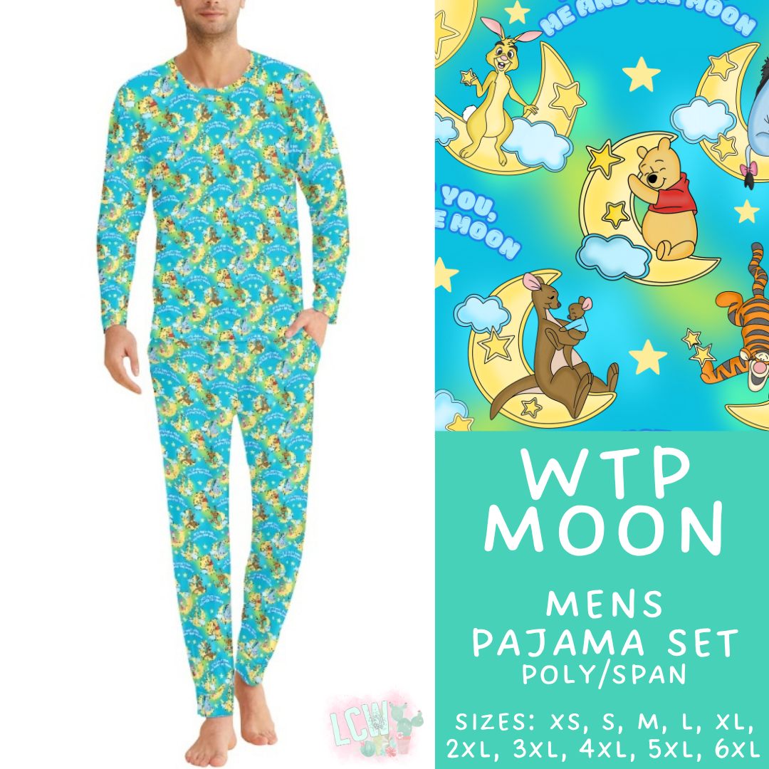Batch #587 - Family Pajamas 2 - Closes 9/18 - ETA mid Nov - WTP Moon Men's Pajama Set