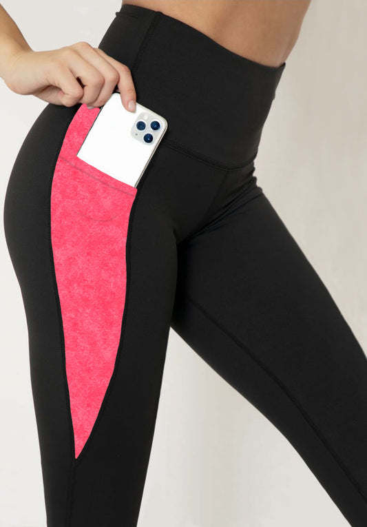 RTS - Watermelon Leggings w/ Triangle Sport Pockets