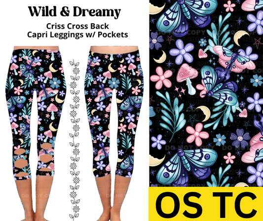 Wild & Dreamy Criss Cross Capri w/ Pockets