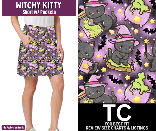 Witchy Kitty Skort