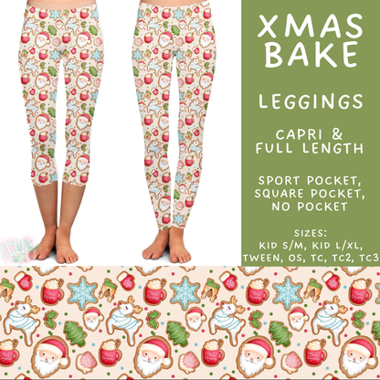Batch #565 - Christmas in July 2 - Closes 8/5 - ETA early October - Xmas Bake Full and Capri Length Leggings