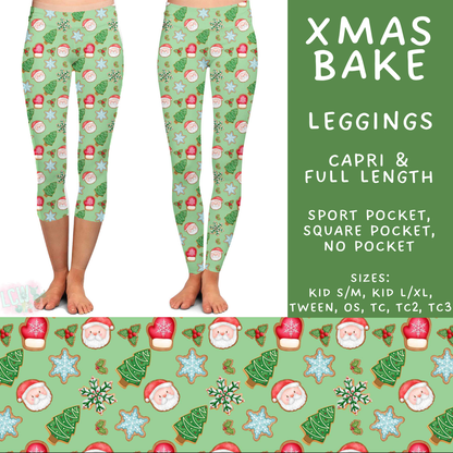 Batch #595 - Christmas Spirit 2 - Closes 10/7 - ETA early Dec - Xmas Bake Full and Capri Length Leggings