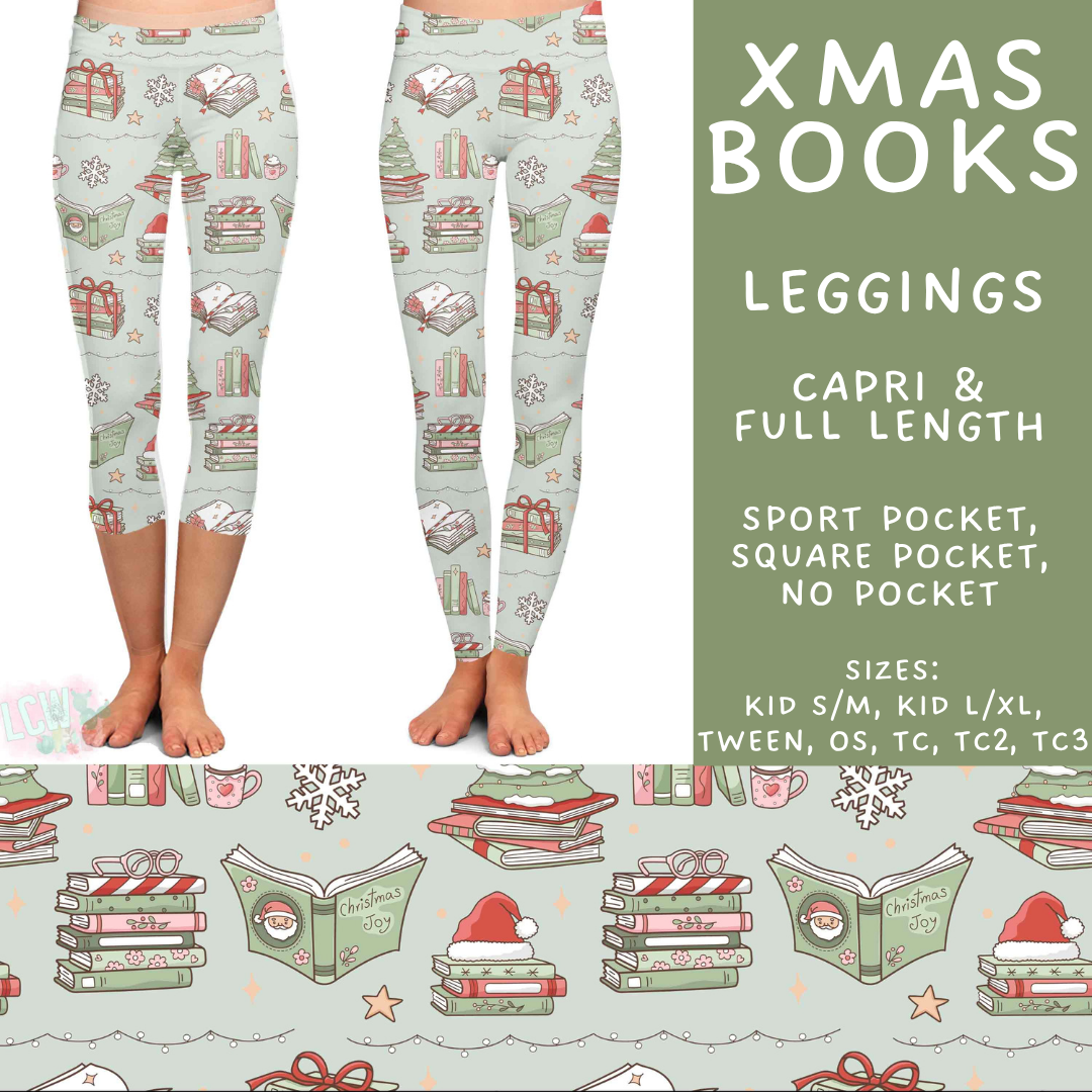 Batch #595 - Christmas Spirit 2 - Closes 10/7 - ETA early Dec - Xmas Books Full and Capri Length Leggings