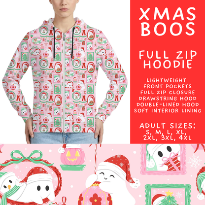 Batch #565 - Christmas in July 2 - Closes 8/5 - ETA early October - Xmas Boos Full Zip Hoodie