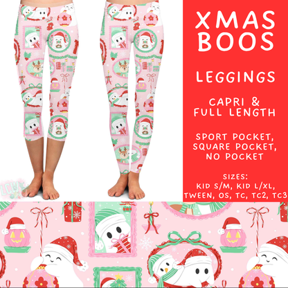 Batch #565 - Christmas in July 2 - Closes 8/5 - ETA early October - Xmas Boos Full and Capri Length Leggings