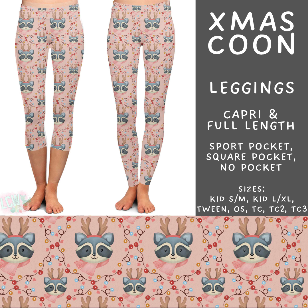 Batch #565 - Christmas in July 2 - Closes 8/5 - ETA early October - Xmas Coon Full and Capri Length Leggings