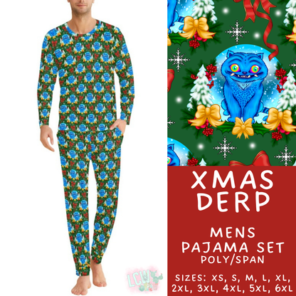 Batch #584 - Christmas Family Pajamas - Closes 9/11 - ETA mid Nov - Xmas Derp Men's Pajama Set