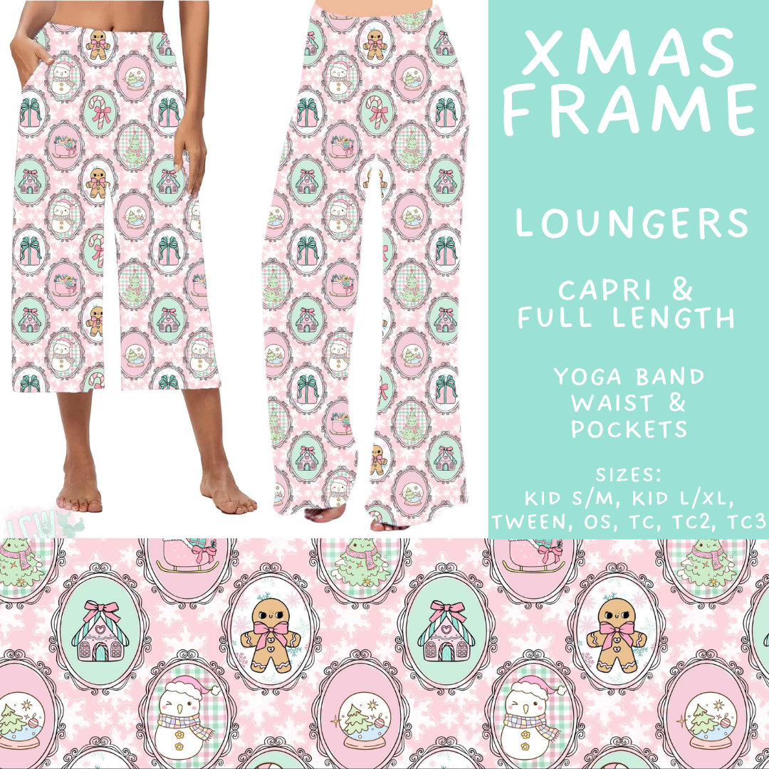 Batch #565 - Christmas in July 2 - Closes 8/5 - ETA early October - Xmas Frame Capri and Full Length Loungers