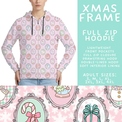 Batch #565 - Christmas in July 2 - Closes 8/5 - ETA early October - Xmas Frame Full Zip Hoodie