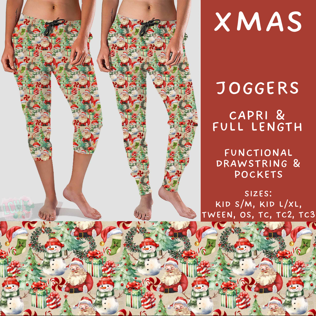 Batch #600 - Jingle all the Way 2 - Closes 10/19 - ETA early/mid Dec - Xmas Full and Capri Length Joggers