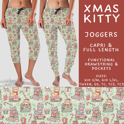 Batch #600 - Jingle all the Way 2 - Closes 10/19 - ETA early/mid Dec - Xmas Kitty Full and Capri Length Joggers