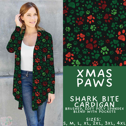 Batch #595 - Christmas Spirit 2 - Closes 10/7 - ETA early Dec - Xmas Paws Cardigan