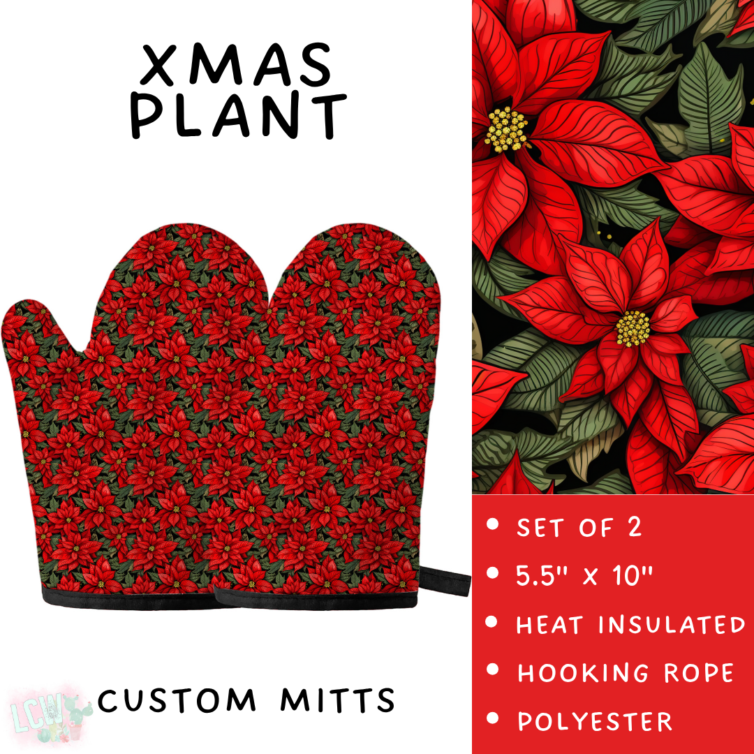 Batch #591 - Baking Spirits Bright 3 - Closes 9/28 - ETA mid/late Nov - Xmas Plant Oven Mitts