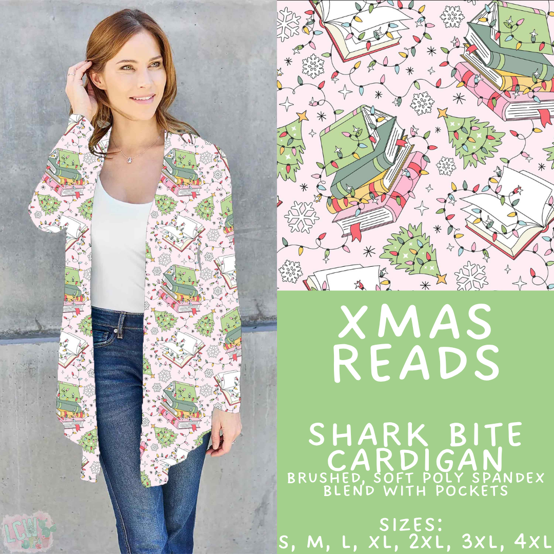 Batch #565 - Christmas in July 2 - Closes 8/5 - ETA early October - Xmas Reads Cardigan