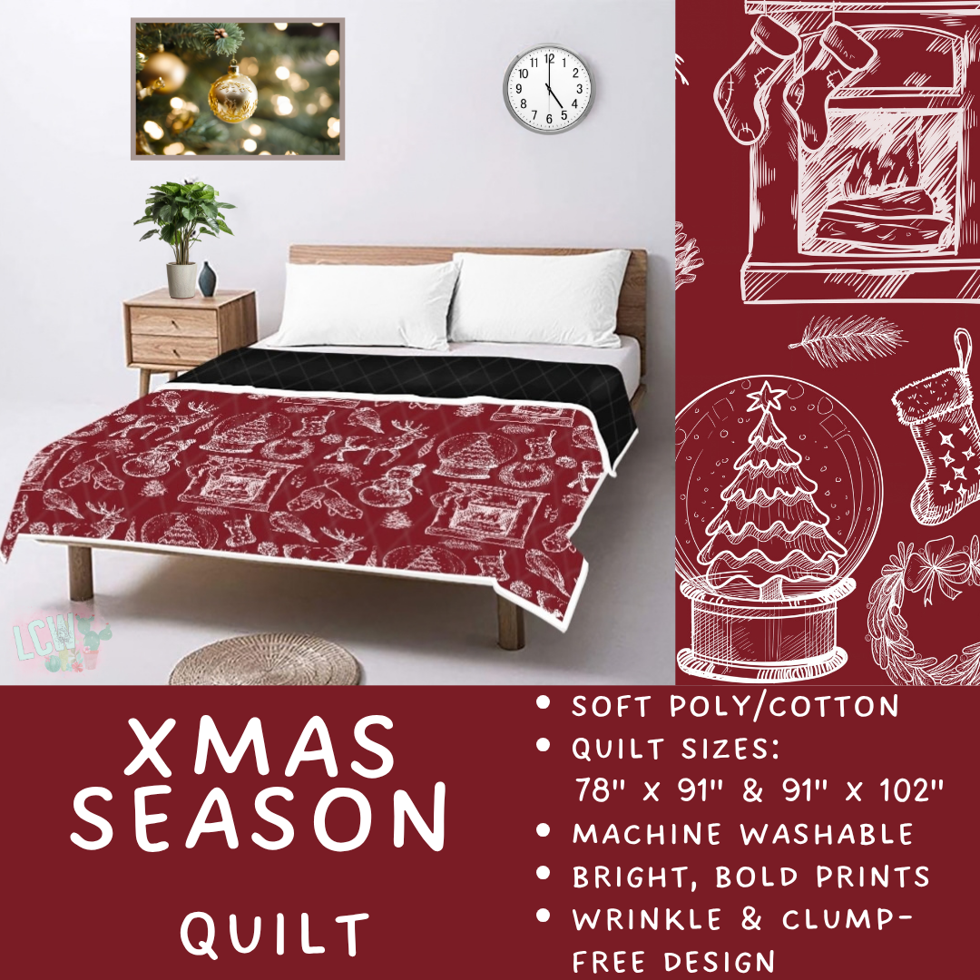 Batch #597 - Christmas Quilts - Closes 10/12 - ETA early Dec - Xmas Season Quilt