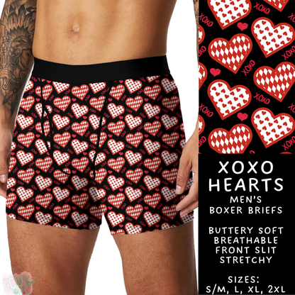 Batch #612 - Valentine's Matching Underwear - Closes 11/11 - ETA mid Jan - XOXO Hearts Men's Boxer Briefs