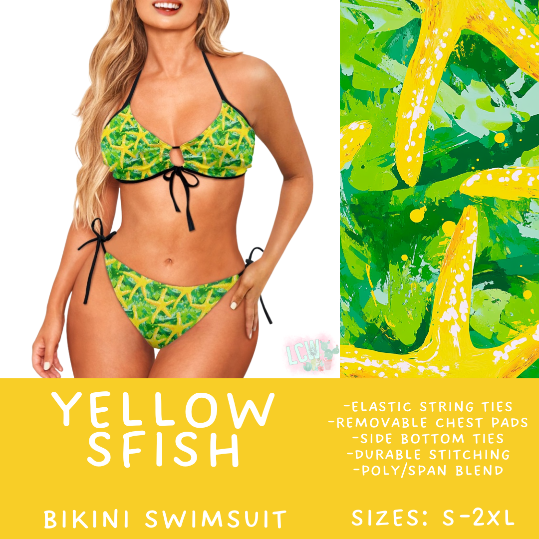 Batch #543 - Pool Party 2 - Closes 6/15 - ETA early/mid August - Yellow SFish Women's 2 Piece Bikini